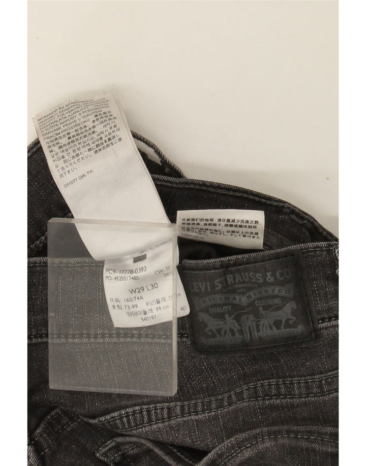 Levi's Dame 710 Super Skinny Jeans W29 L30 Grå Bomuld