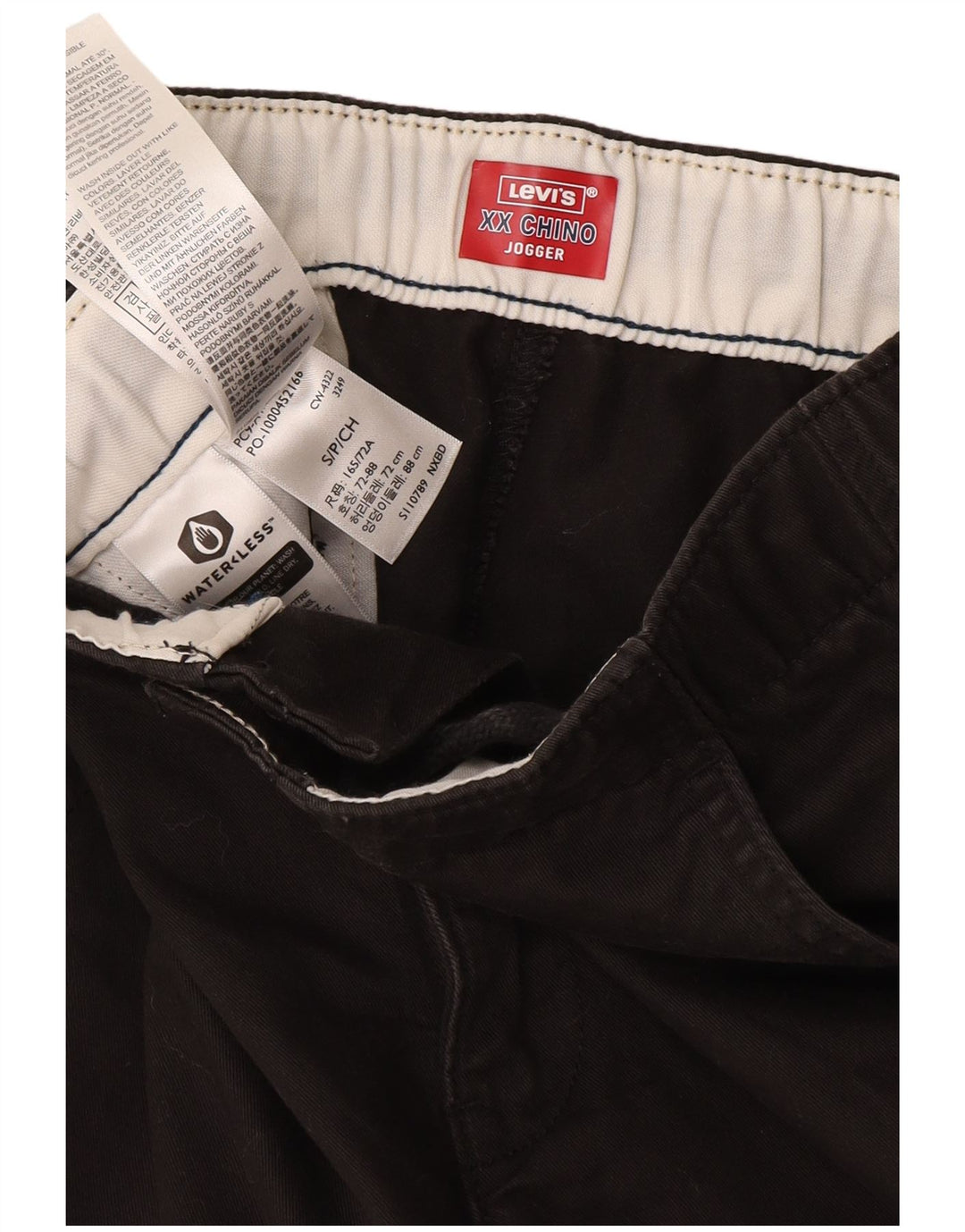 Levi's Joggers til mænd Chinobukser Små W29 L29 Sort bomuld