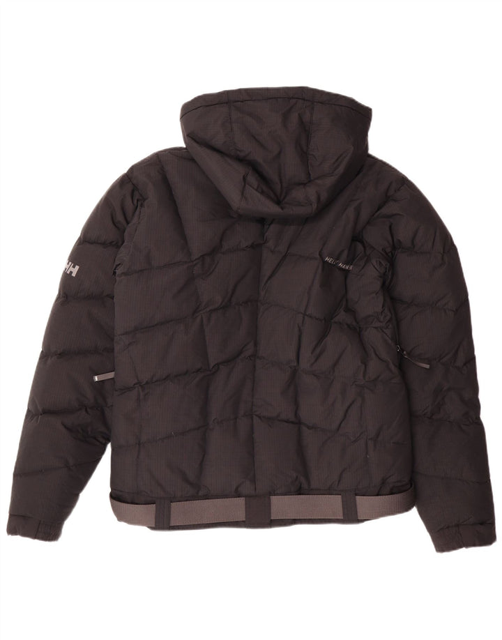 Helly Hansen Herre hættepolstret jakke UK 38 Medium Sort Nylon