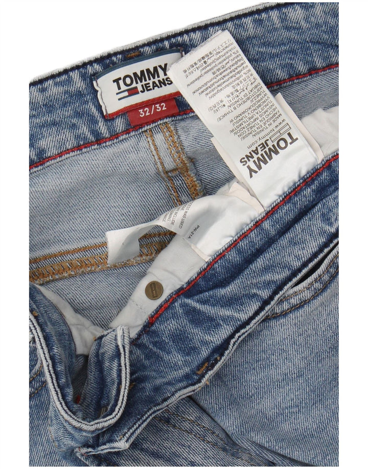 TOMMY HILFIGER Slim Jeans til mænd W32 L32 Blå Bomuld