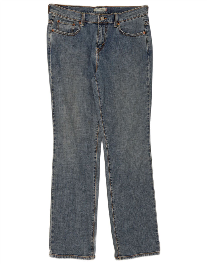 Levi's Dame 505 lige jeans US 10 Large W34 L32 Blå Bomuld