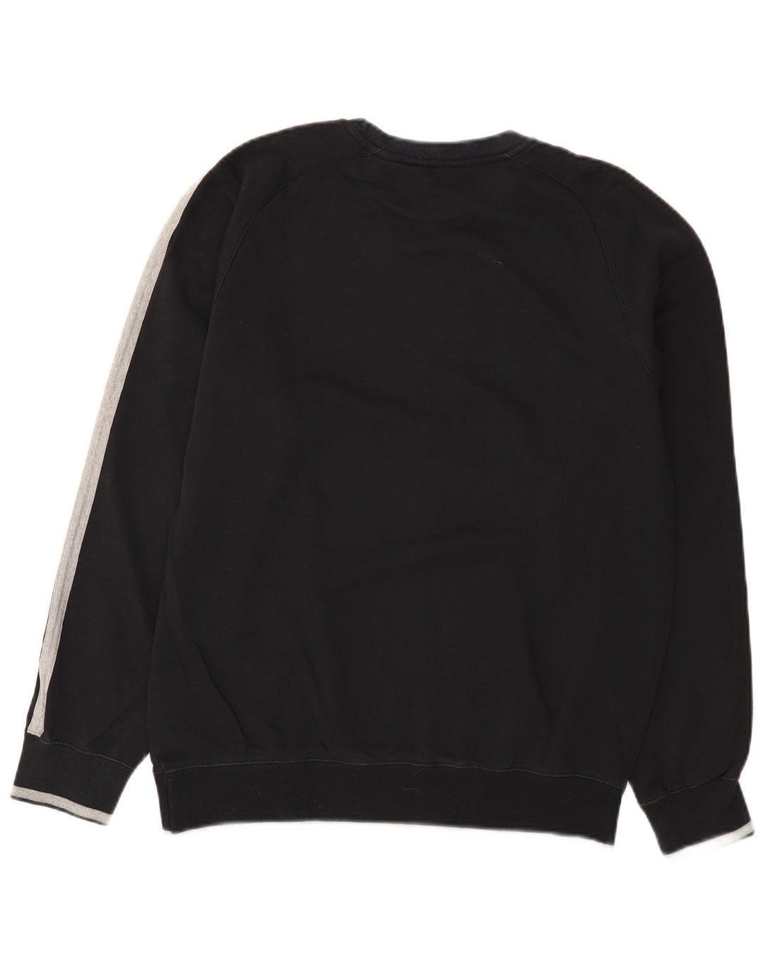 Champion Herre Grafisk Sweatshirt Jumper Large Sort Colourblock Bomuld