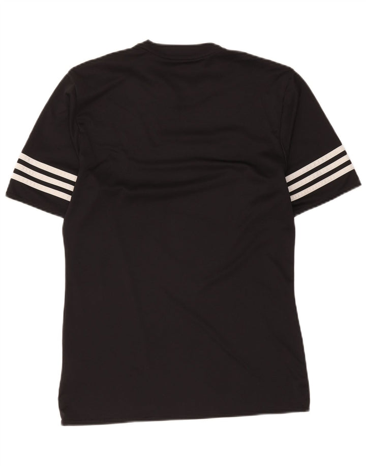 Adidas Herre Climalite T-Shirt Top Lille Sort Polyester