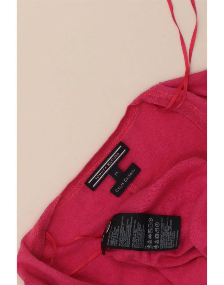 Tommy Hilfiger Dame Cardigan Sweater UK 12 Medium Pink Bomuld