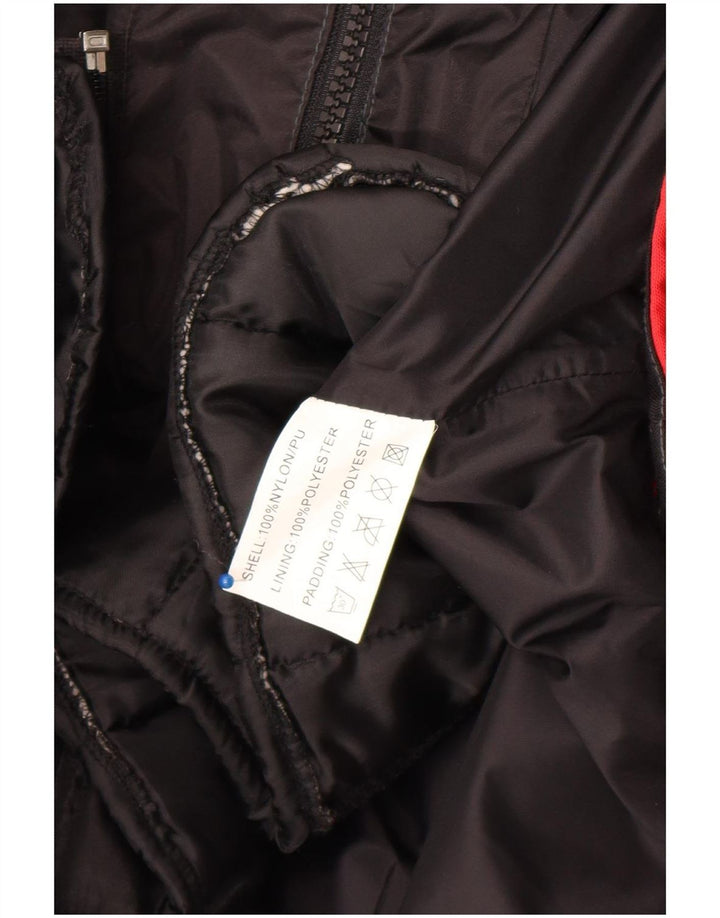 Akito Herre Motorstyle Graphic Racer Jacket UK 36 Small Black Colourblock