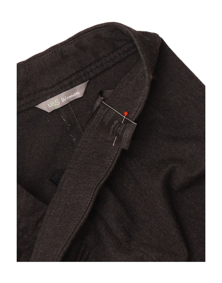 Marks & Spencer lige bukser til kvinder UK 16 Large W36 L31 Grå polyester