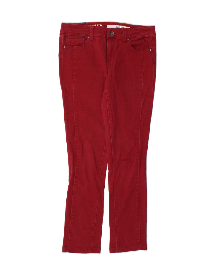 DKNY Womens Slim Jeans US 2 XS W30 L28 Red Cotton Vintage Dkny and Second-Hand Dkny from Messina Hembry 