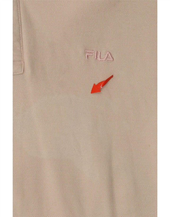 FILA Poloshirt til mænd Medium Beige Bomuld