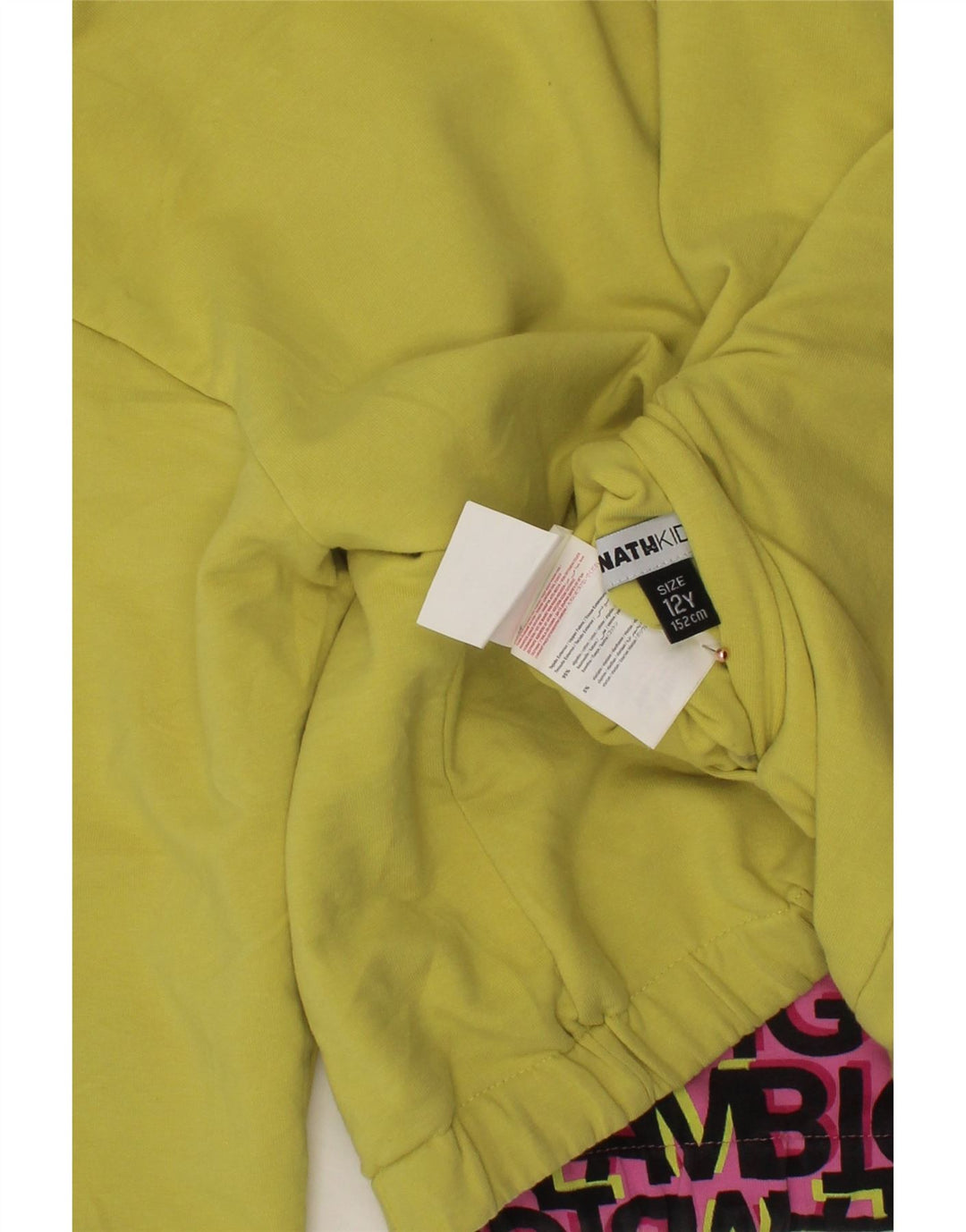 VINTAGE piger grafisk hættejakke vendbar 11-12 år Pink bomuld