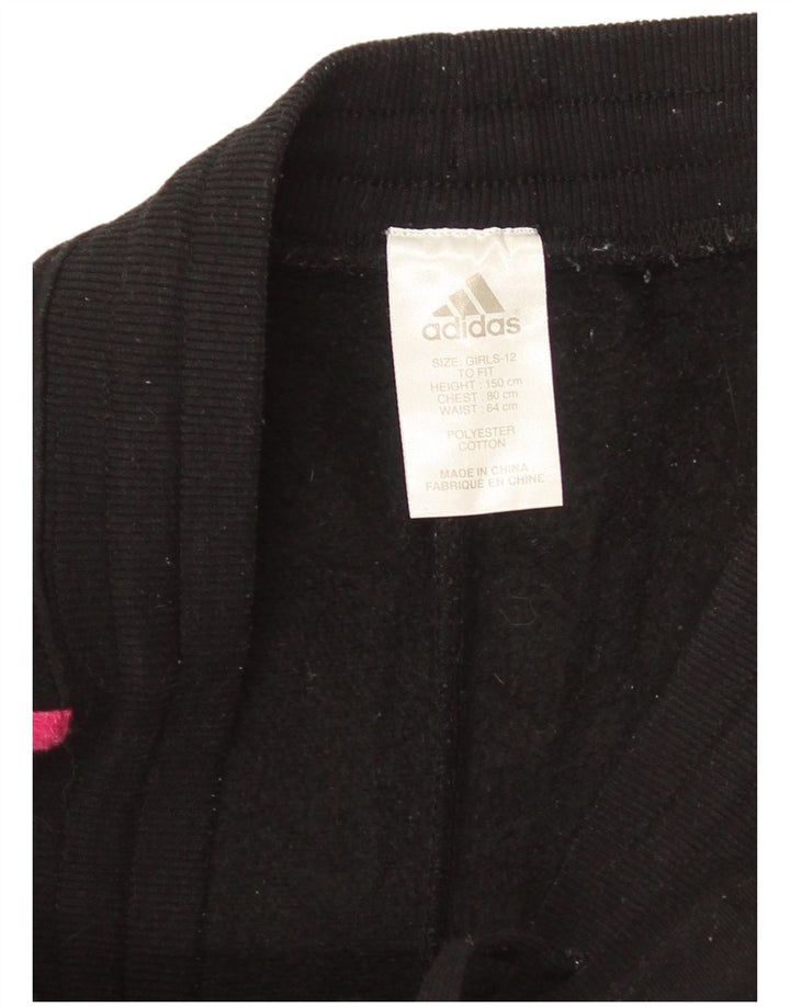 Adidas pigetræningsbukser 11-12 år Sort polyester