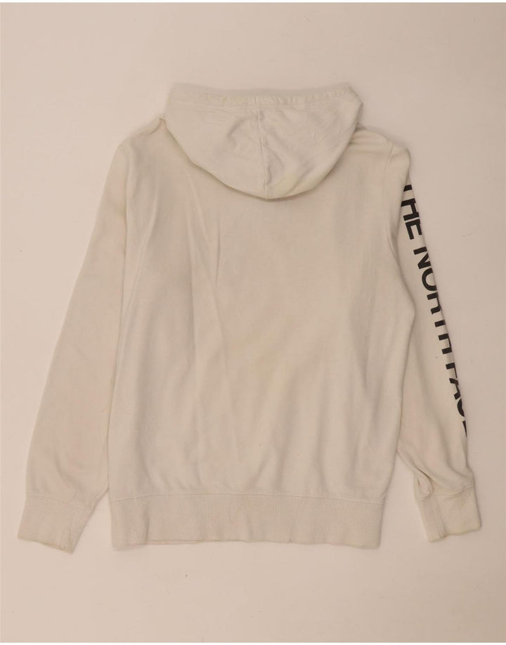 The North Face Herre Grafisk Hoodie Jumper Medium Hvid Bomuld