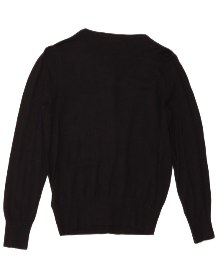 Marks & Spencer Dame Cardigan Sweater UK 10 Small Black Viscose