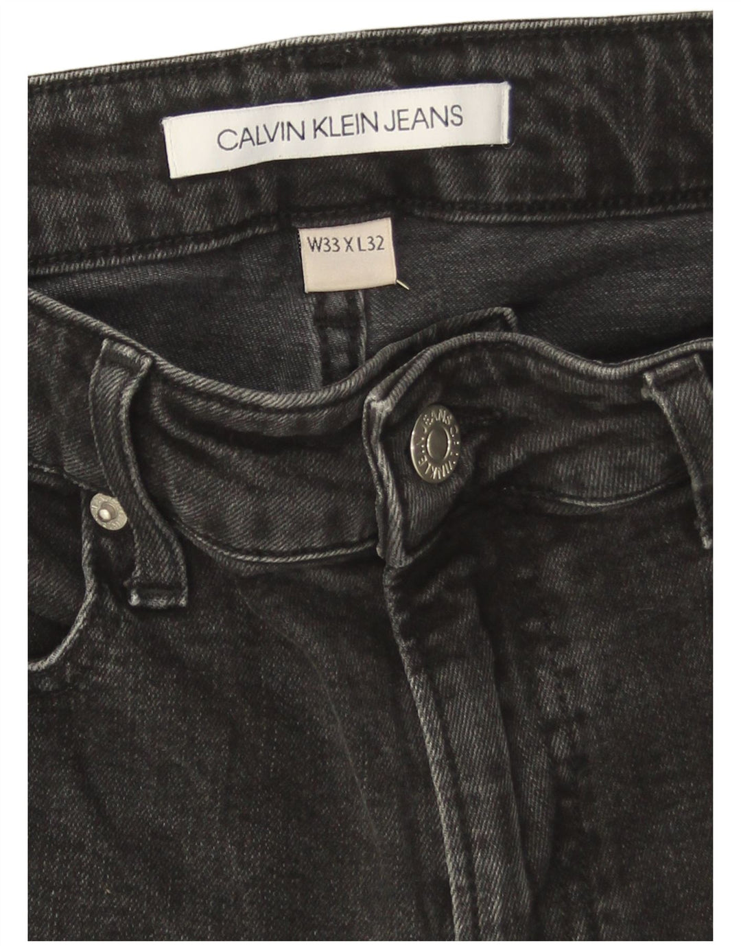 Calvin Klein Herre Skinny Jeans W33 L32 Grå