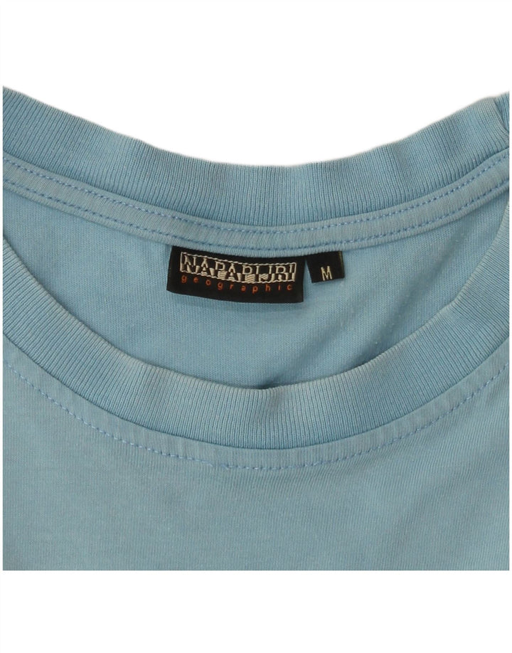 NAPAPIJRI Herre Geographic Grafisk T-Shirt Top Medium Blue