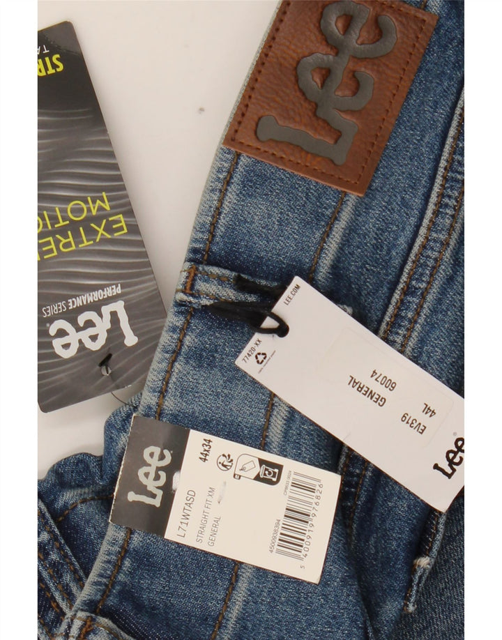 Lee Herre lige tilspidsede jeans W44 L34 blå bomuld