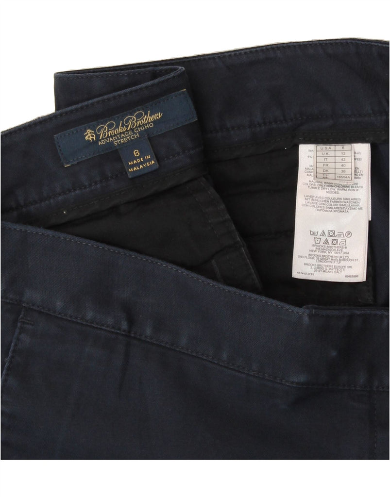 BROOKS BROTHERS Womens Slim Suit Trousers UK 12 Medium W32 L28 Navy Blue Vintage Brooks Brothers and Second-Hand Brooks Brothers from Messina Hembry 