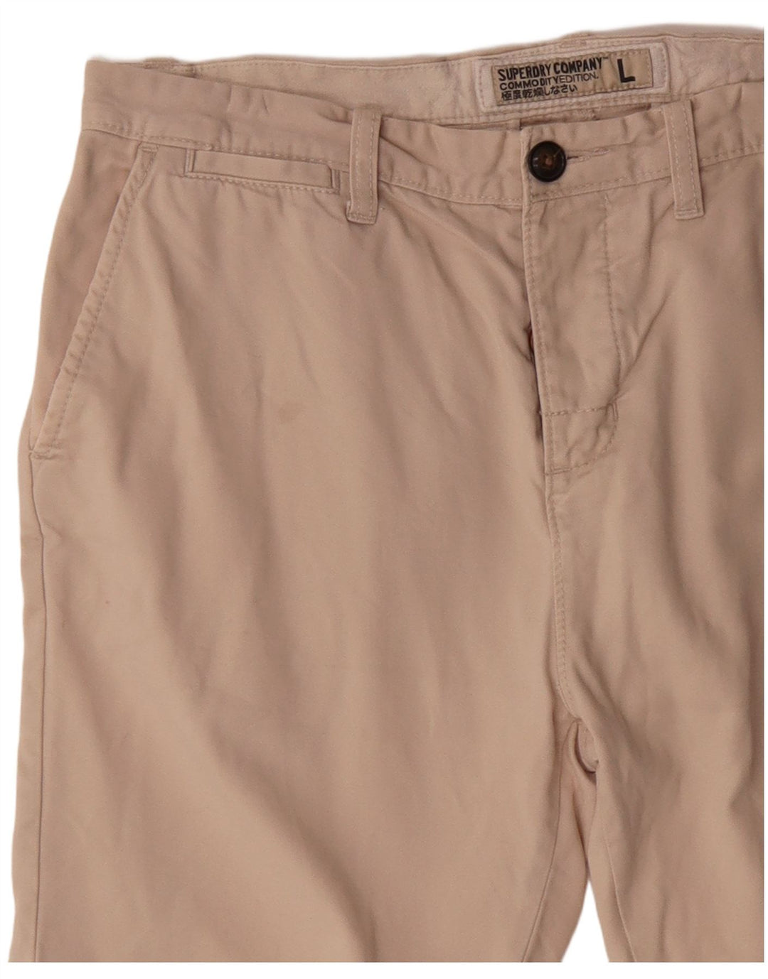 Superdry Chino Shorts til mænd store W34 Beige Bomuld