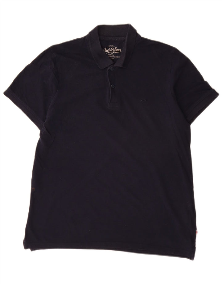 Jack & Jones herre poloskjorte lille marineblå bomuld