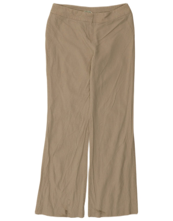 Marks & Spencer Dame Bootcut Casual Bukser UK 12 Medium W30 L31 Beige