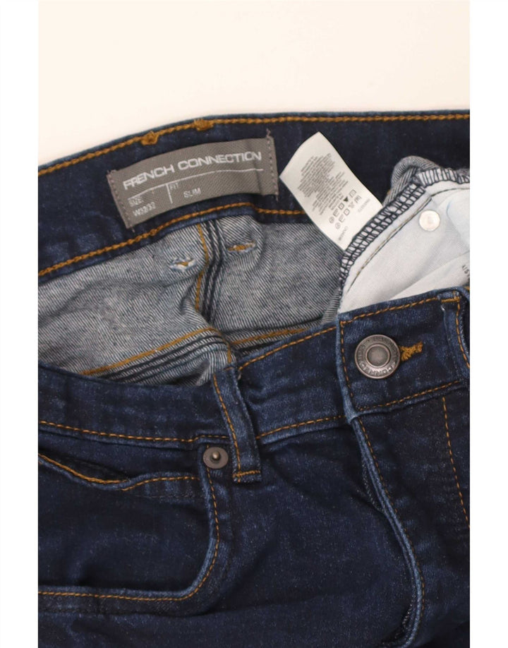 French Connection Slim Jeans til mænd W32 L24 Marineblå bomuld