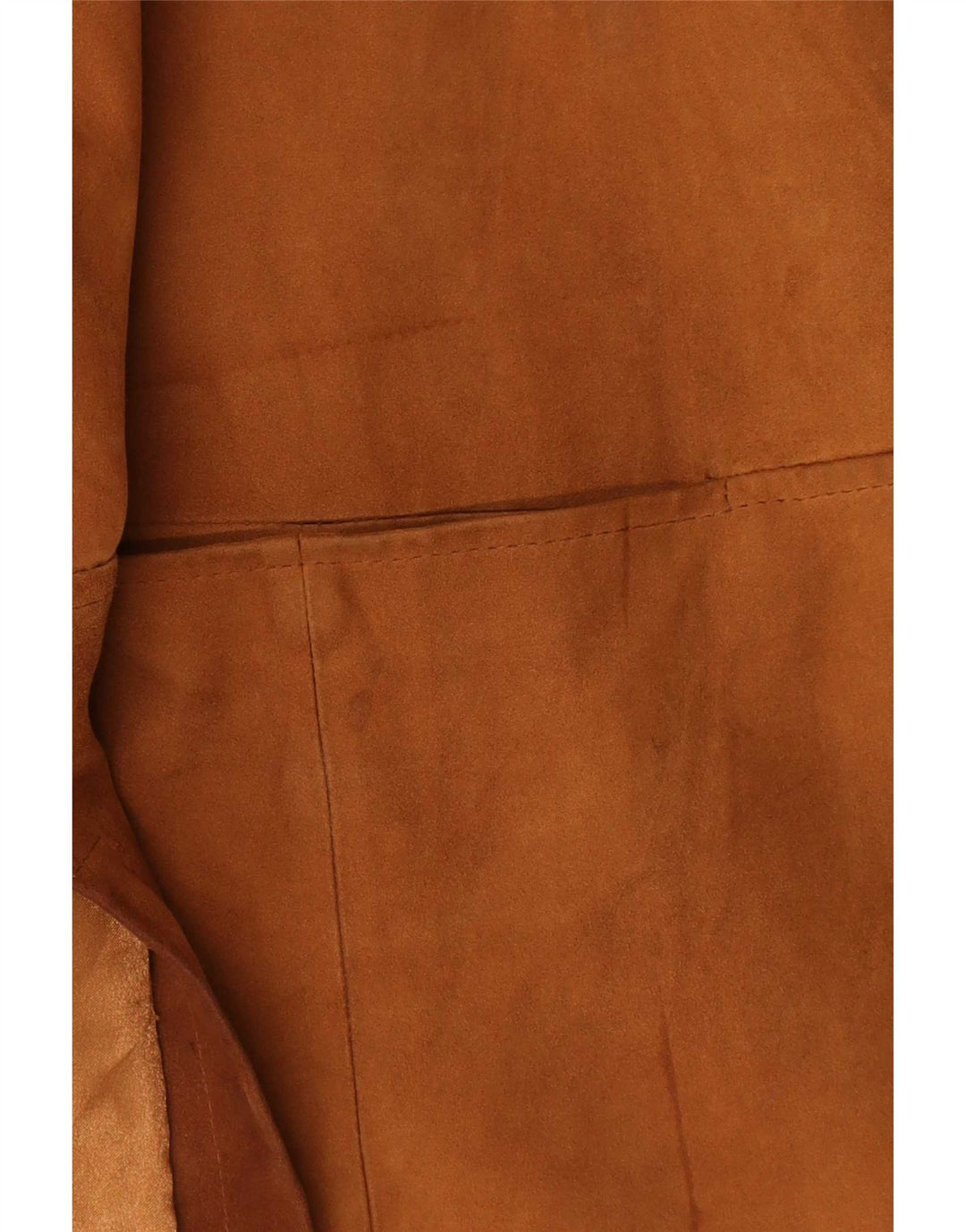 Vintage kvinders oversize læderfrakke UK 20 2XL brunt læder