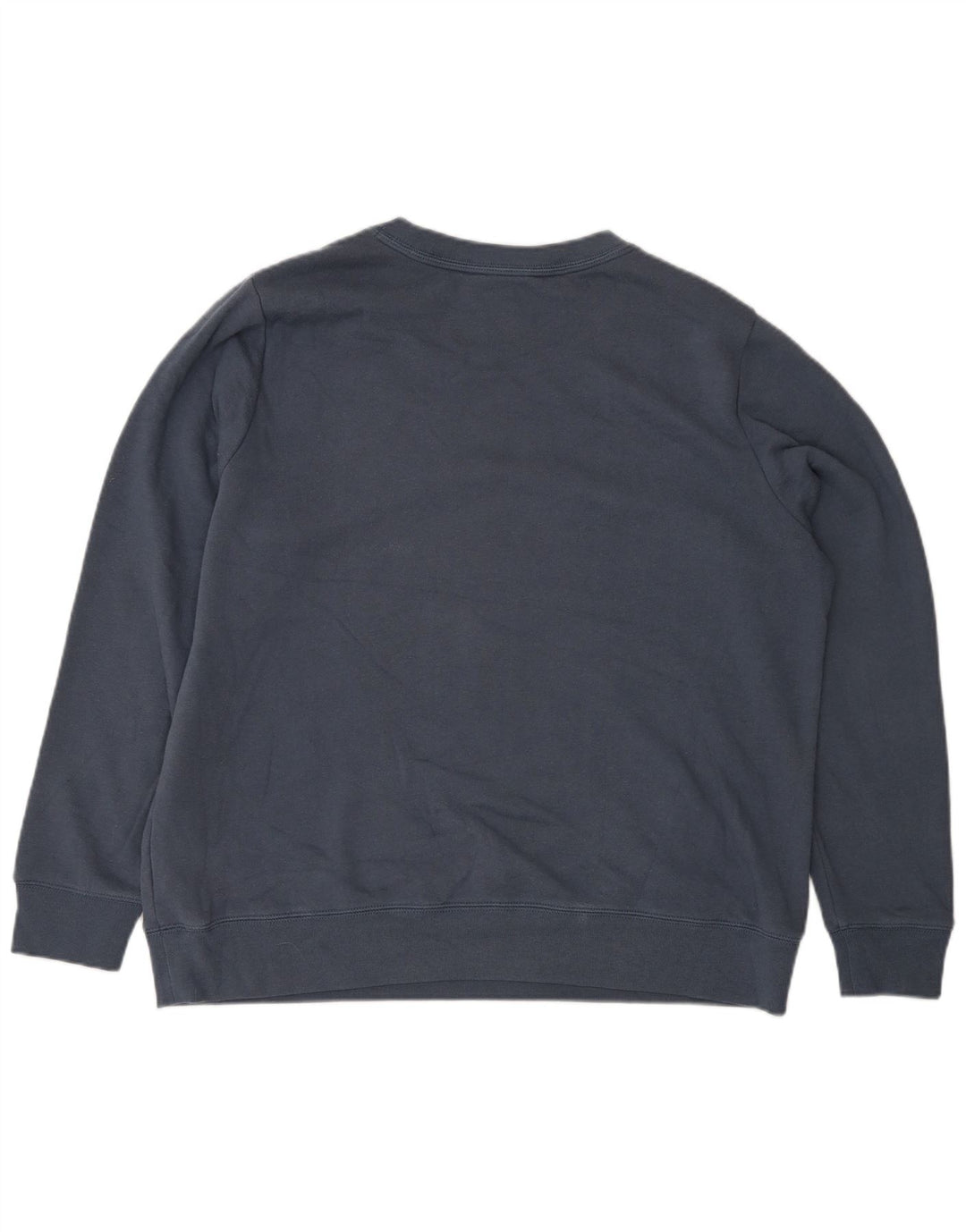 Marks & Spencer Dame Grafisk Sweatshirt Jumper UK 16 Large Navy Blue