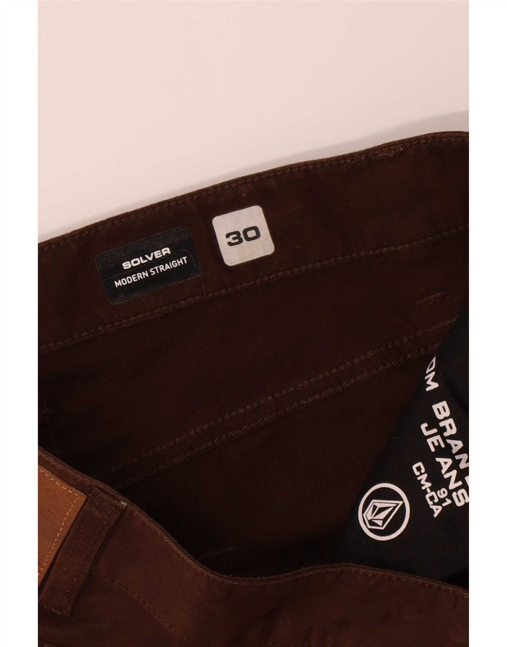 Volcom Herre Solver Straight Casual Bukser W30 L31 Brun Bomuld