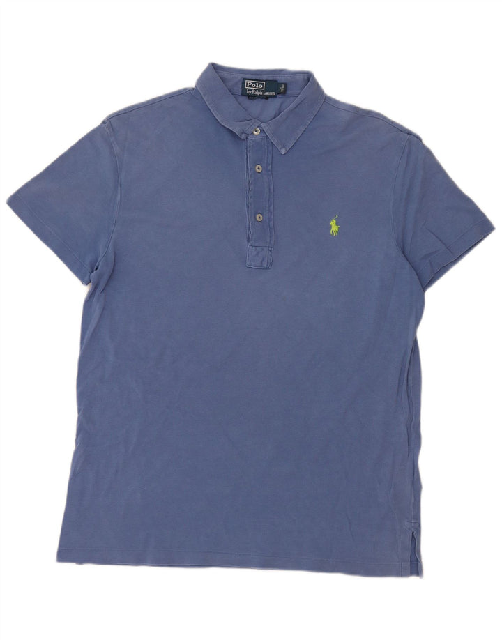 POLO RALPH LAUREN Herre poloshirt Medium Blue Bomuld