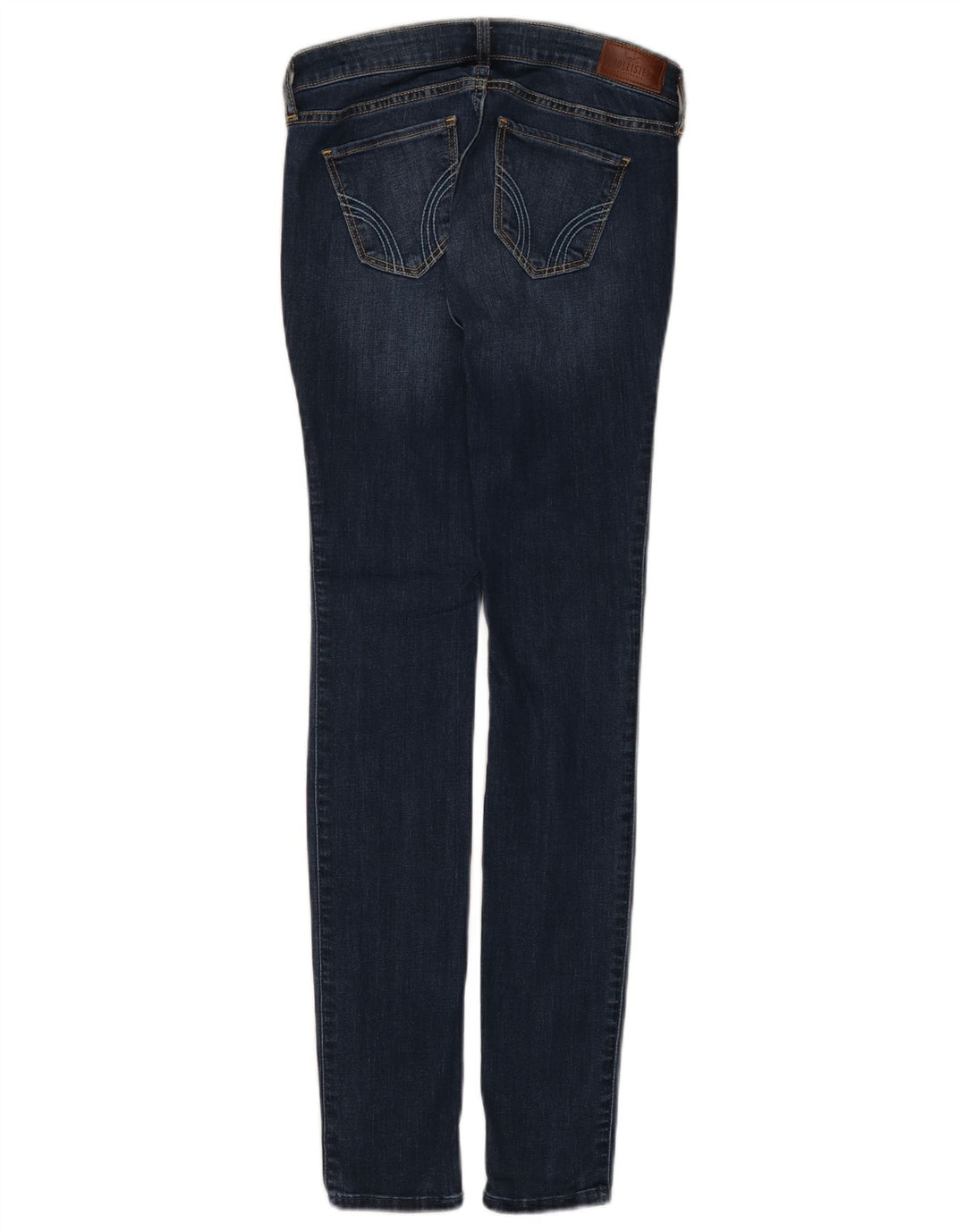 HOLLISTER Dame Super Skinny Jeans med lav talje US 0 XS W24 L30 Blå Bomuld