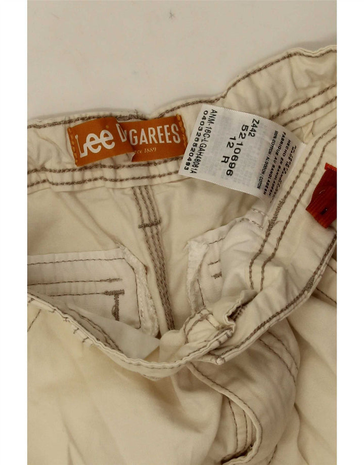 Lee Boys Cargo Shorts 11-12 år W24 Beige Bomuld