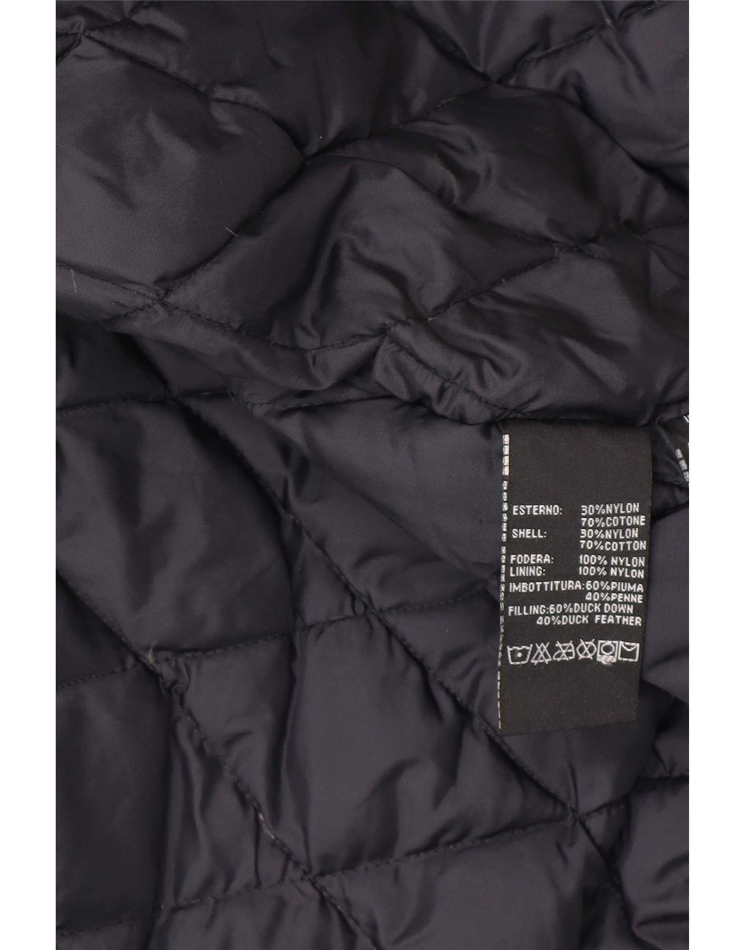 Refrigue Herre Bomber Jacket UK 42 XL Navy Blue Cotton
