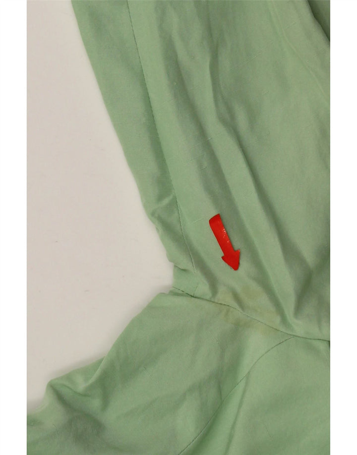 Max Mara Dame 1 Knap Blazer Jakke UK 14 Medium Grøn Silke