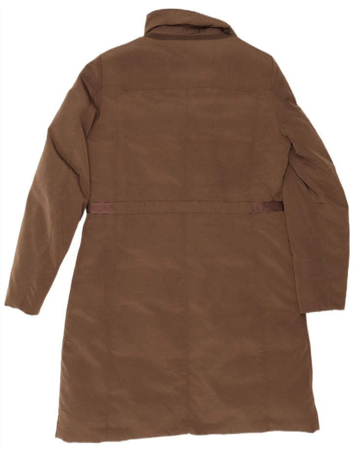 Geox Womens Oversized Polstret Frakke UK 10 Lille brun polyester