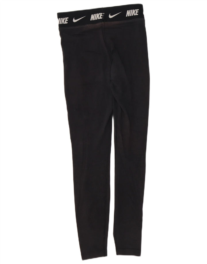 Nike Dame Leggings UK 6 XS Sort Bomuld