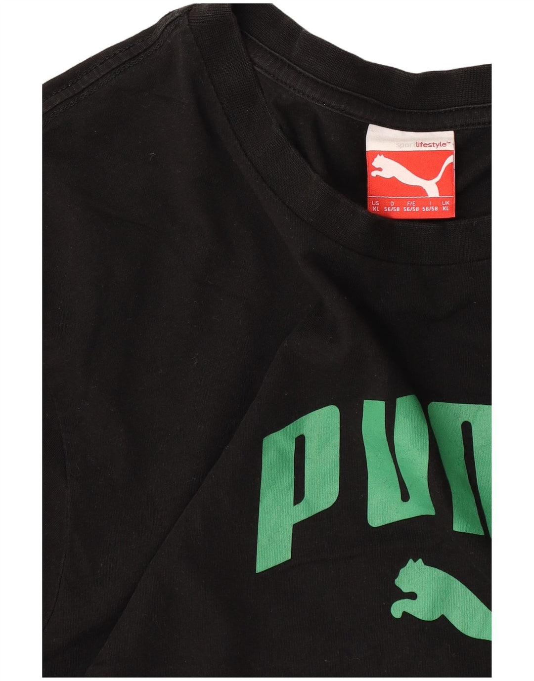 Puma Herre Grafisk T-Shirt Top XL Sort