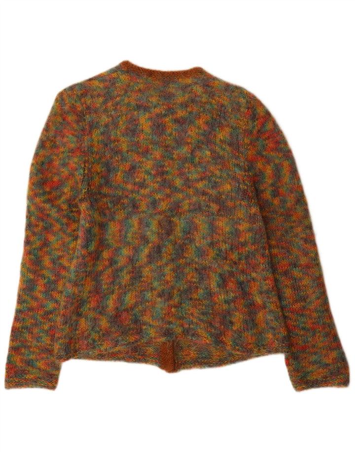 Vintage dame cardigan sweater UK 12 Medium Multicolored Flecked