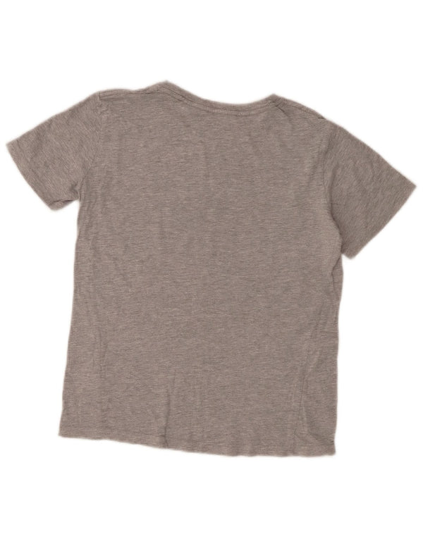 Champion piger grafisk t-shirt top 9-10 år medium grå flækket bomuld