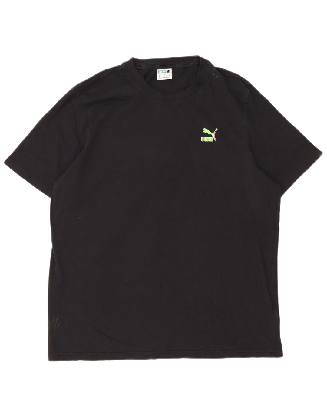 Puma Herre Grafisk T-Shirt Top XL Sort Bomuld