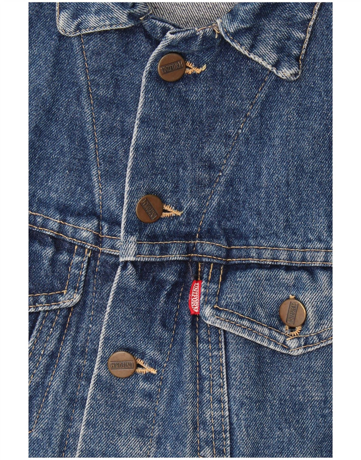 Uniform Herre Denim Gilet UK 36 Small Blue