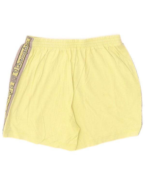 Champion kvinders grafiske sportsshorts UK 12 Medium Yellow Colourblock