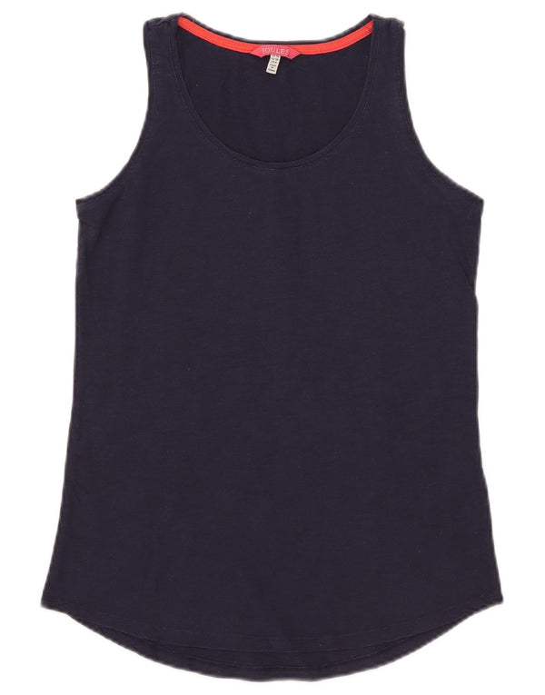 Joules Damevest Top UK 10 Small Navy Blue Bomuld