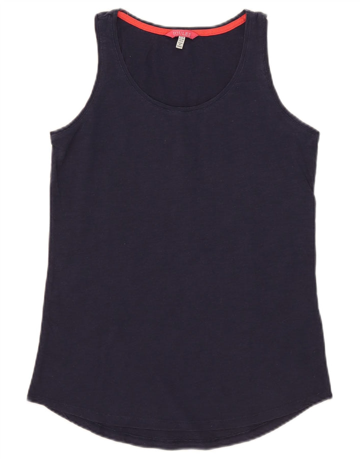 Joules Damevest Top UK 10 Small Navy Blue Bomuld