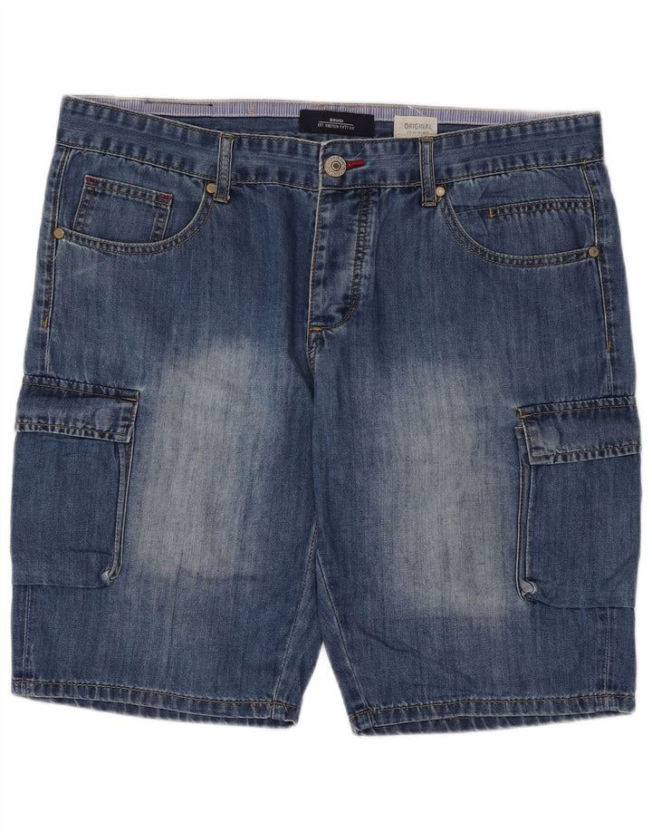 Brugi Herre Cargo Denim Shorts W36 Large Blue