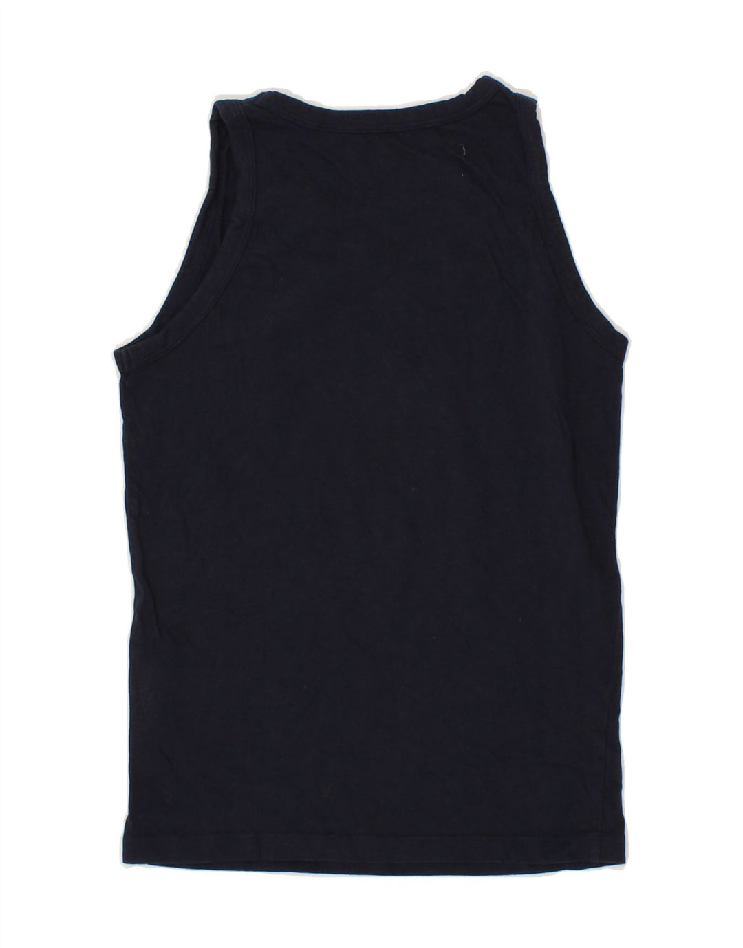 JACK & JONES Boys Graphic Vest Top 11-12 Years Navy Blue Cotton Vintage Jack & Jones and Second-Hand Jack & Jones from Messina Hembry 