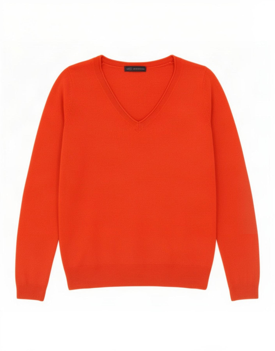 Marks & Spencer Dame V-hals sweater UK 10 Small Orange