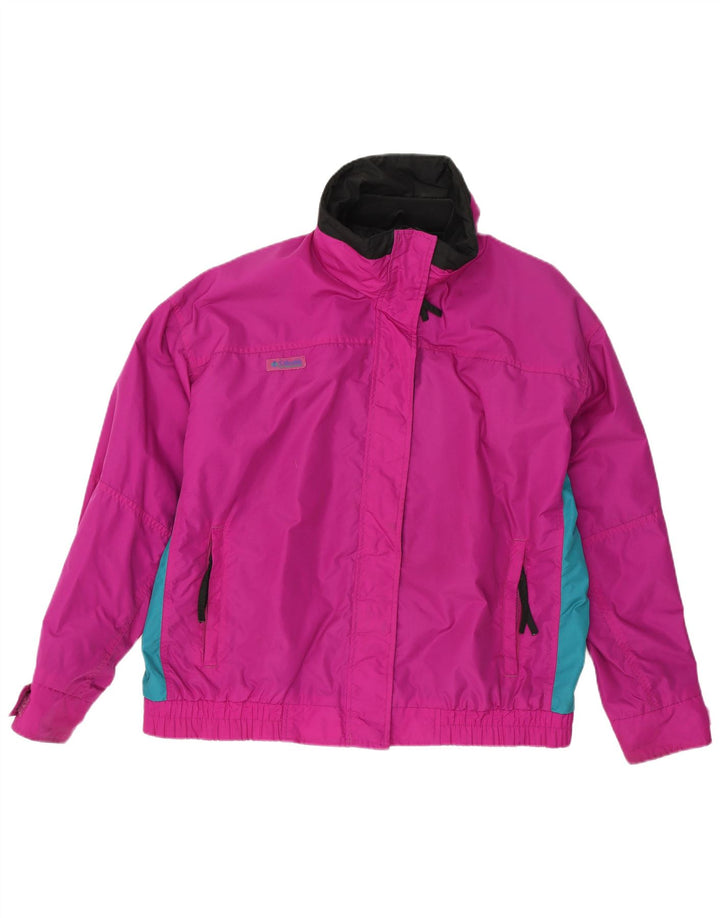 Columbia Womens Bugaboo Oversized Bomber Jacket UK 18 XL Lilla Colourblock