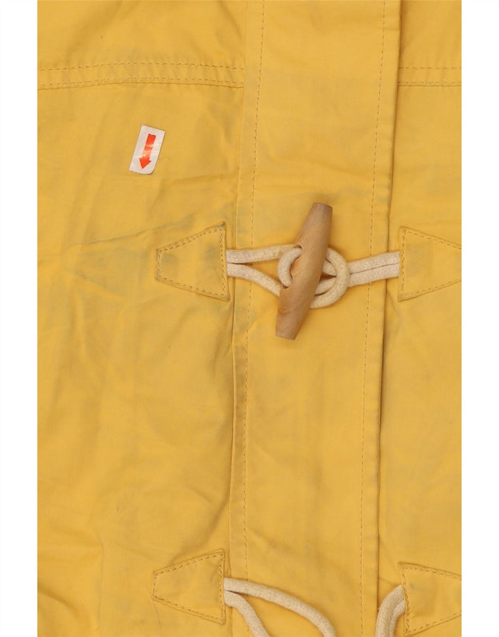 Fat Face Dame Hooded Utility Jacket UK 12 Medium Yellow Polyester