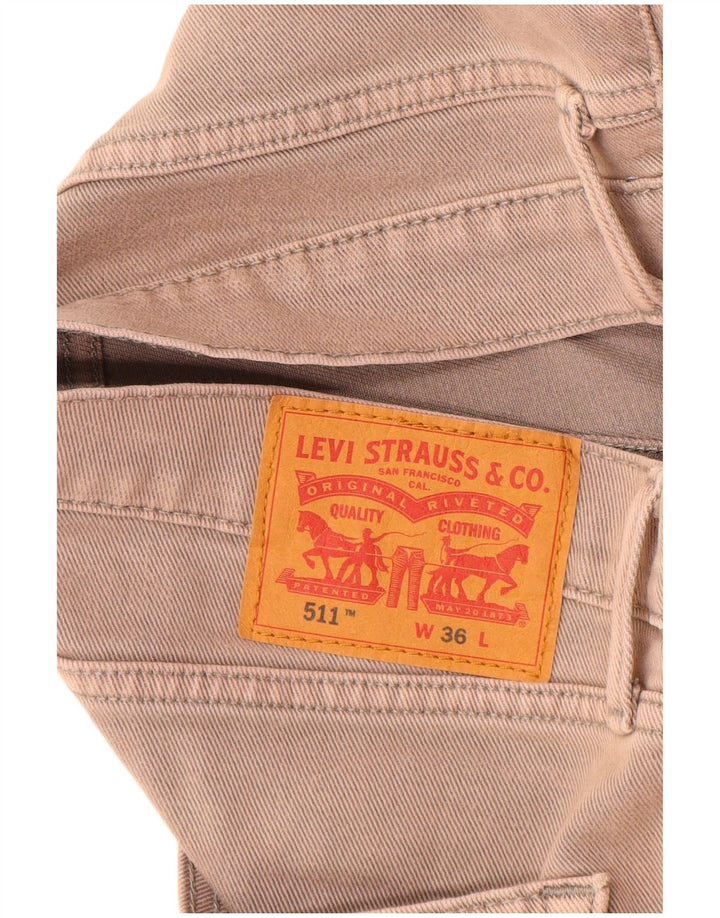LEVI'S Herre 511 Denim Shorts W36 Large Grå