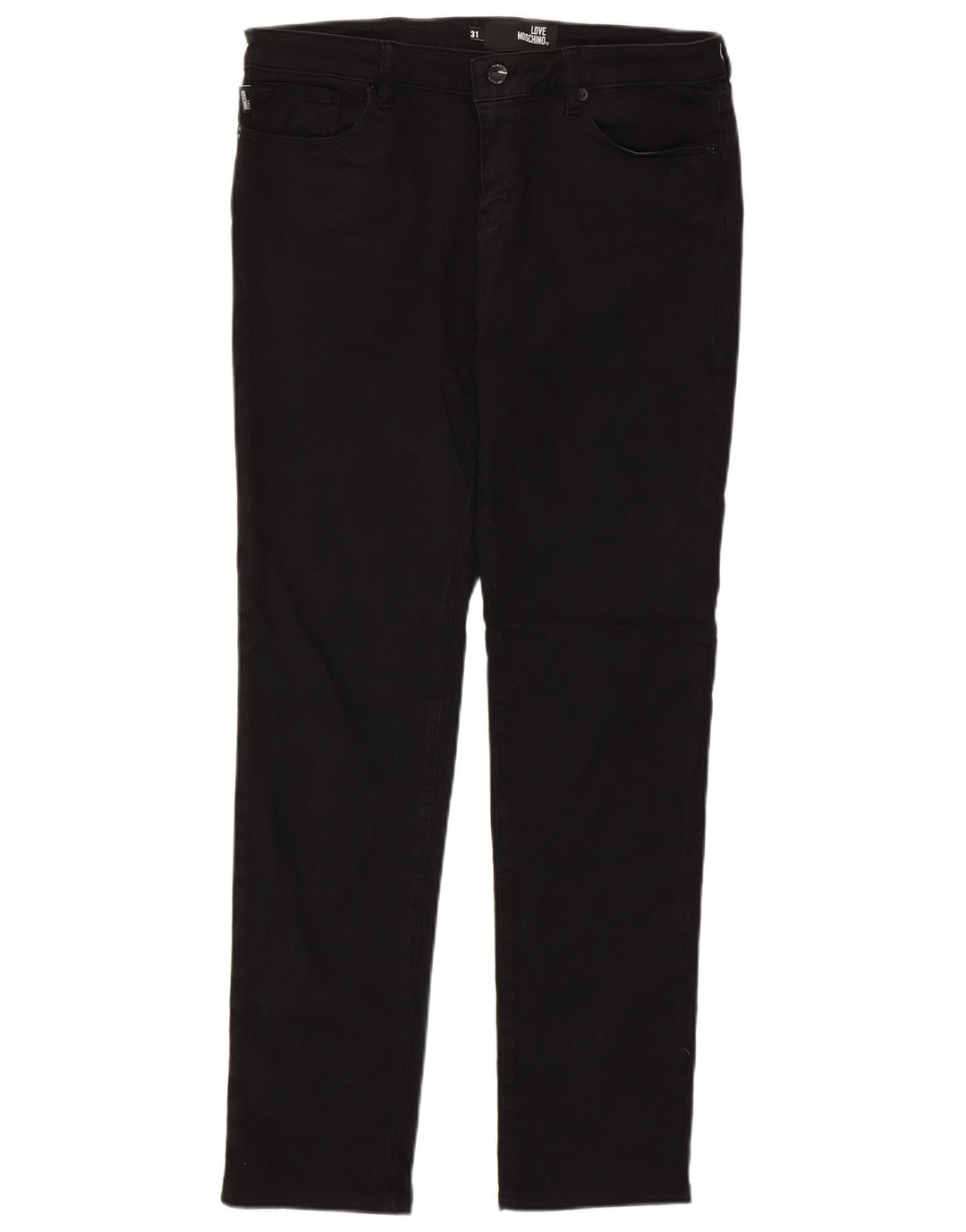 Moschino Dame Slim Jeans W31 L30 Sort Bomuld
