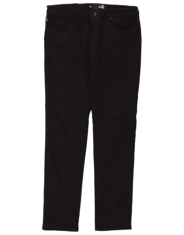 Moschino Dame Slim Jeans W31 L30 Sort Bomuld